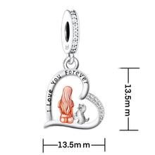 Load image into Gallery viewer, Cocker Spaniel Mom Love Silver Charm Pendant-Dog Themed Jewellery-Cocker Spaniel, Jewellery, Pendant-2