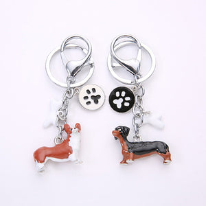 Rough Collie Love 3D Metal Keychain-Key Chain-Accessories, Dogs, Keychain, Rough Collie, Shetland Sheepdog-14