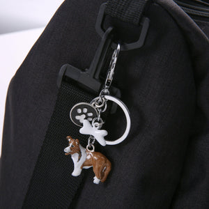 Rough Collie Love 3D Metal Keychain-Key Chain-Accessories, Dogs, Keychain, Rough Collie, Shetland Sheepdog-2