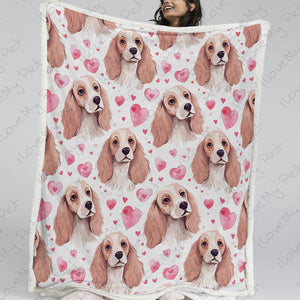 Curious Cocker Spaniel Love Soft Warm Fleece Blanket-Blanket-Blankets, Cocker Spaniel, Home Decor-13