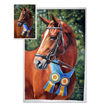 Load image into Gallery viewer, Custom Horse Portrait Paintings: Immortalize the Majesty of Equines on Canvas-Personalized Dog Gifts-Dog Art, Personalized Pet Gifts-1