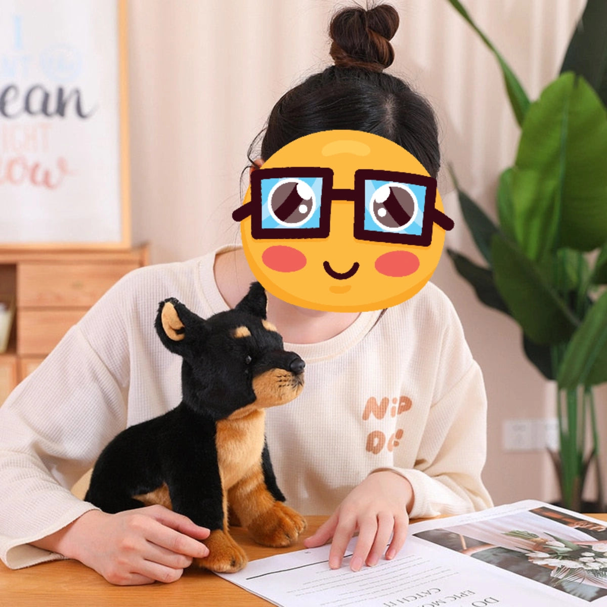 Miniature doberman clearance pinscher stuffed animal