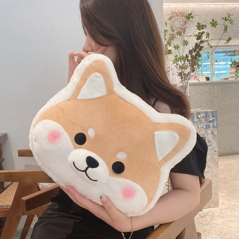 Cutest Corgi Face Multipurpose Plush Pillow
