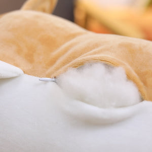 Image of the cotton filling Corgi plush pillow stuffed animal in Corgi design