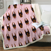Cutest Doberman Love Soft Warm Fleece Blanket-Blanket-Blankets, Doberman, Home Decor-12