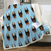 Cutest Doberman Love Soft Warm Fleece Blanket-Blanket-Blankets, Doberman, Home Decor-13