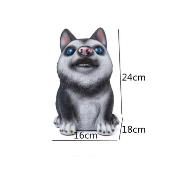 Cutest Husky Love Piggy Bank Statue-Home Decor-Dogs, Home Decor, Piggy Bank, Siberian Husky, Statue-2