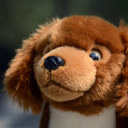 Cutest Long Haired Red Dachshund Stuffed Animal Plush Toy-Stuffed Animals-Dachshund, Home Decor, Stuffed Animal-13