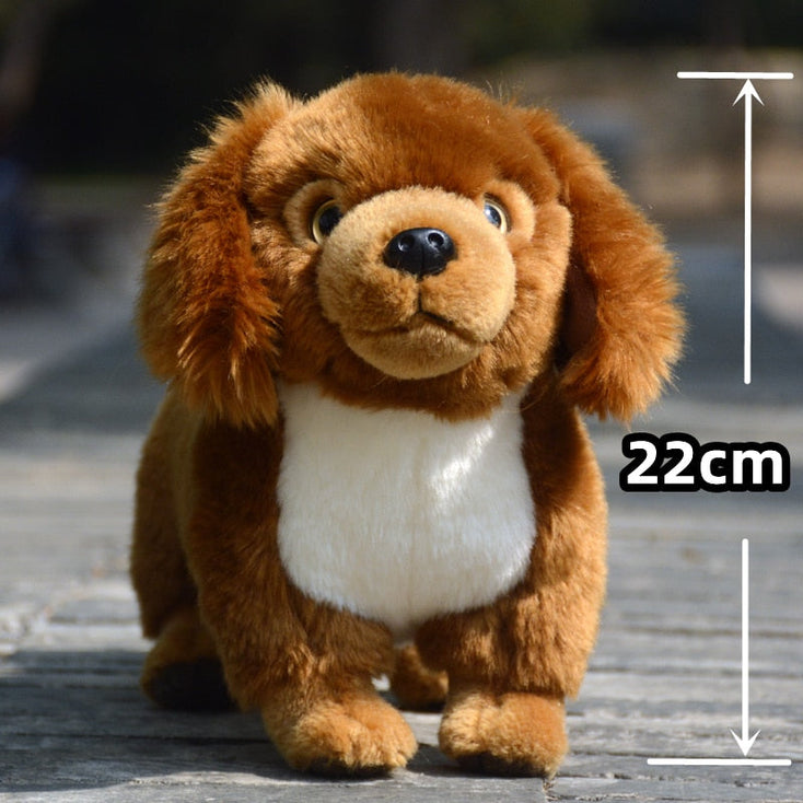 Cutest Long Haired Red Dachshund Stuffed Animal Plush Toy-Stuffed Animals-Dachshund, Home Decor, Stuffed Animal-2