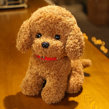 Cutest Sitting Doodle Stuffed Animal - Perfect Gift for Goldendoodle Lovers-Soft Toy-Dogs, Doodle, Goldendoodle, Home Decor, Labradoodle, Stuffed Animal, Toy Poodle-Light Brown-Small-2