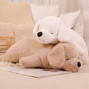 Cutest Sleeping Labrador Stuffed Plush Pillows - Medium to Giant Size-Stuffed Animals-Chocolate Labrador, Home Decor, Labrador, Pillows, Stuffed Animal-2