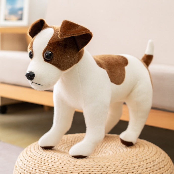 image of an adorable jack russell terrier stuffed animal plush toy