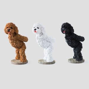 Poodle / Toy Poodle / Doodle Love Resin Wine Holder-Home Decor-Dogs, Doodle, Goldendoodle, Labradoodle, Poodle, Statue, Toy Poodle, Wine Holder-12