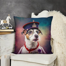 Load image into Gallery viewer, Empire Portrait Jack Russell Terrier Plush Pillow Case-Cushion Cover-Dog Dad Gifts, Dog Mom Gifts, Home Decor, Jack Russell Terrier, Pillows-3
