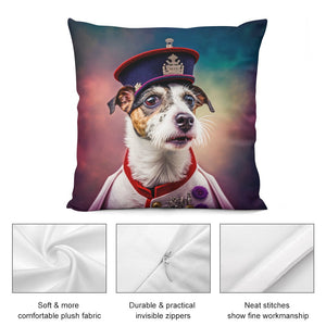 Empire Portrait Jack Russell Terrier Plush Pillow Case-Cushion Cover-Dog Dad Gifts, Dog Mom Gifts, Home Decor, Jack Russell Terrier, Pillows-5