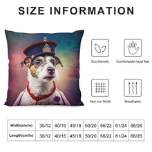 Load image into Gallery viewer, Empire Portrait Jack Russell Terrier Plush Pillow Case-Cushion Cover-Dog Dad Gifts, Dog Mom Gifts, Home Decor, Jack Russell Terrier, Pillows-6
