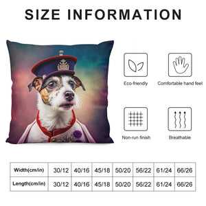 Empire Portrait Jack Russell Terrier Plush Pillow Case-Cushion Cover-Dog Dad Gifts, Dog Mom Gifts, Home Decor, Jack Russell Terrier, Pillows-6