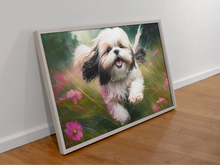 Load image into Gallery viewer, Enchanted Garden Shih Tzu Wall Art Poster-Art-Dog Art, Home Decor, Poster, Shih Tzu-3