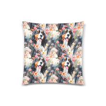 Load image into Gallery viewer, Floral Majesty Bernese Mountain Dog Throw Pillow Cover-Cushion Cover-Bernese Mountain Dog, Home Decor, Pillows-One Size-1