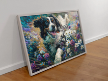 Load image into Gallery viewer, Floral Majesty Bernese Mountain Dog Wall Art Poster-Art-Bernese Mountain Dog, Dog Art, Home Decor, Poster-3