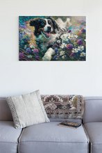 Load image into Gallery viewer, Floral Majesty Bernese Mountain Dog Wall Art Poster-Art-Bernese Mountain Dog, Dog Art, Home Decor, Poster-4