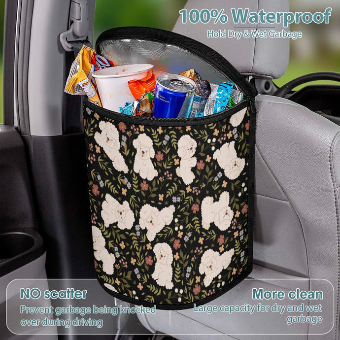 Flower Garden Maltese Love Multipurpose Car Storage Bag - 4 Colors-Car Accessories-Bags, Car Accessories, Maltese-Black-1