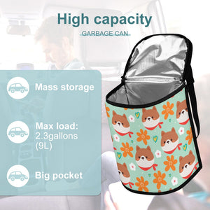Flowery Shiba Love Multipurpose Car Storage Bag - 5 Colors-Car Accessories-Bags, Car Accessories, Shiba Inu-8