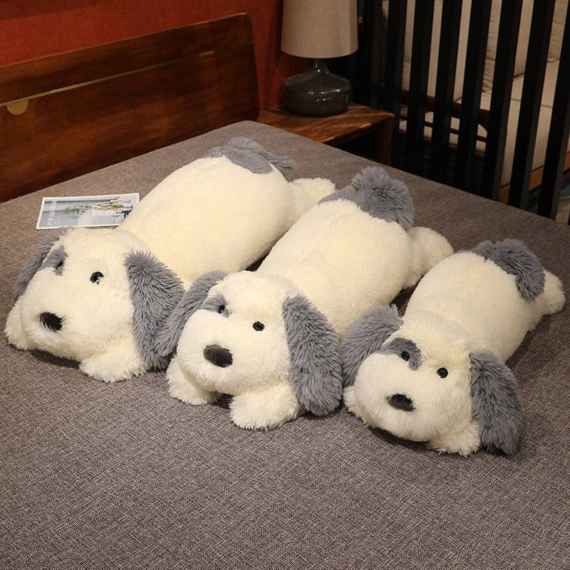 Fluffy Old English Sheepdog Stuffed Animal Plush Toy and Body Pillow (