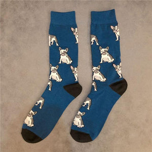 Image of socks with french bulldogs in the most adorable French Bulldogs design