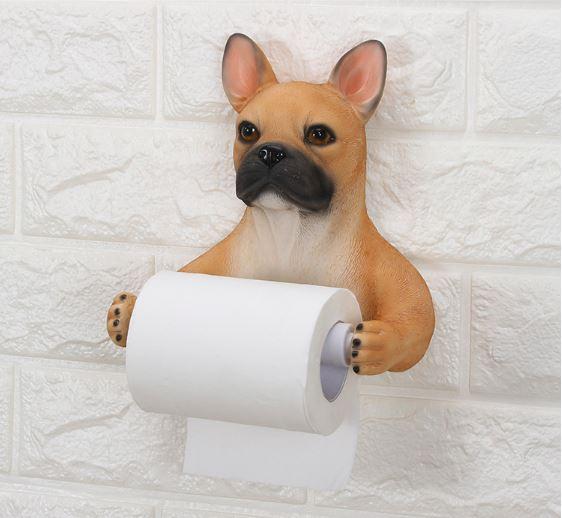 French Bulldog Love Toilet Roll Holder