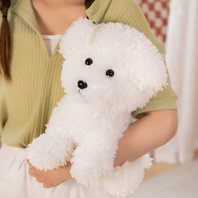 Fuzzy Maltese Puppy Love Stuffed Animal Plush Toy-Stuffed Animals-Home Decor, Maltese, Stuffed Animal-8