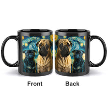 Load image into Gallery viewer, Galaxy Guardians Fawn and Black Pug Coffee Mug-Mug-Accessories, Dog Dad Gifts, Dog Mom Gifts, Home Decor, Mugs, Pug, Pug - Black-ONE SIZE-Black-2