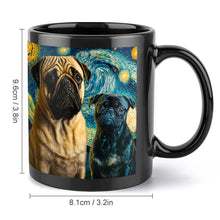 Load image into Gallery viewer, Galaxy Guardians Fawn and Black Pug Coffee Mug-Mug-Accessories, Dog Dad Gifts, Dog Mom Gifts, Home Decor, Mugs, Pug, Pug - Black-ONE SIZE-Black-3