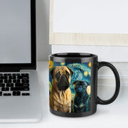 Galaxy Guardians Fawn and Black Pug Coffee Mug-Mug-Accessories, Dog Dad Gifts, Dog Mom Gifts, Home Decor, Mugs, Pug, Pug - Black-ONE SIZE-Black-7