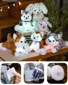 Glow in the Dark Dalmatian Stuffed Animal Plush Toys-Stuffed Animals-Dalmatian, Stuffed Animal-9