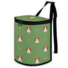 Load image into Gallery viewer, Happy Cavalier King Charles Spaniels Multipurpose Car Storage Bag - 3 Colors-Car Accessories-Bags, Car Accessories, Cavalier King Charles Spaniel-ONE SIZE-OliveDrab-1