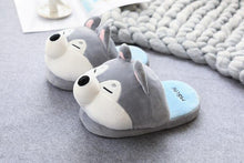 Load image into Gallery viewer, Husky and Shiba Inu Love Warm Indoor SlippersFootwear