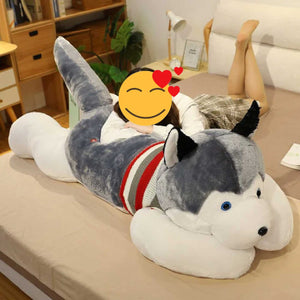 Husky Love Huggable Stuffed Animal Plush Toys (Medium to Giant Size)-Soft Toy-Dogs, Home Decor, Siberian Husky, Stuffed Animal-4