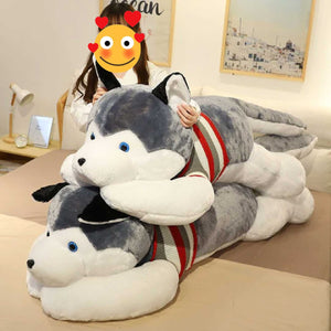 Husky Love Huggable Stuffed Animal Plush Toys (Medium to Giant Size)-Soft Toy-Dogs, Home Decor, Siberian Husky, Stuffed Animal-9