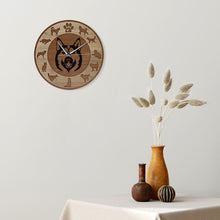 Load image into Gallery viewer, Husky Love Wooden Texture Wall Clock-Home Decor-Dogs, Home Decor, Siberian Husky, Wall Clock-3