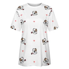 Load image into Gallery viewer, Infinite American Bully Love All Over Print Women&#39;s Cotton T-Shirt -4 Colors-Apparel-American Bully, Apparel, Shirt, T Shirt-4