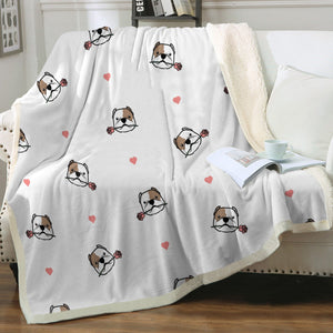 Infinite American Bully Love Soft Warm Fleece Blankets - 4 Colors-Blanket-American Bully, Blankets, Home Decor-11