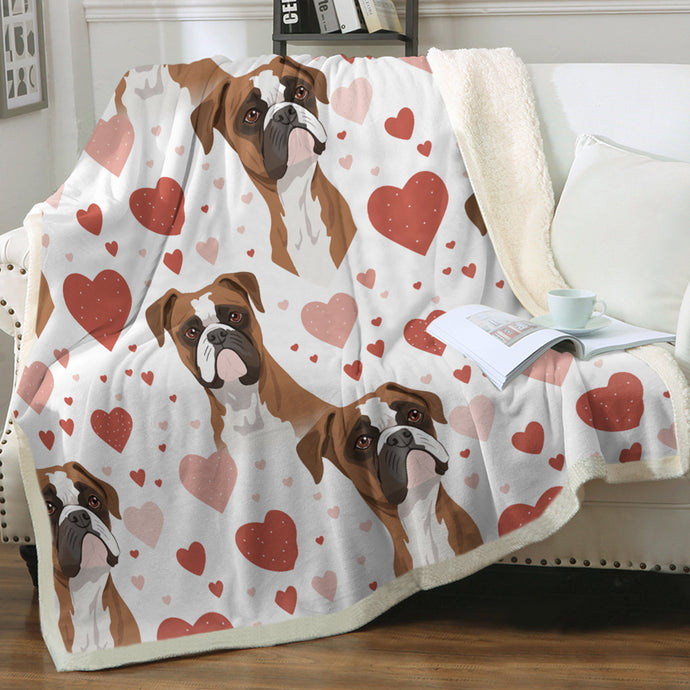 Infinite Boxer Love Soft Warm Fleece Blanket-Blanket-Blankets, Boxer, Home Decor-Small-1