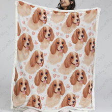 Load image into Gallery viewer, Infinite Cocker Spaniel Love Soft Warm Fleece Blanket-Blanket-Blankets, Cocker Spaniel, Home Decor-2