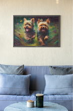 Load image into Gallery viewer, Joyful Exuberance Yorkies Wall Art Poster-Art-Dog Art, Home Decor, Poster, Yorkshire Terrier-7