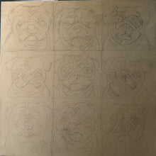Load image into Gallery viewer, Kaleidoscope Canines: The Pug Edition Oil Painting-Art-Dog Art, Home Decor, Painting, Pug, Pug - Black-30&quot; x 30&quot; inches-5