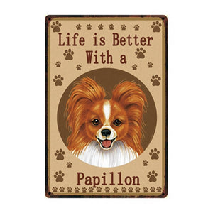Life Is Better With An Australian Cattle Dog Tin Poster-Sign Board-Australian Cattle Dog, Dogs, Home Decor, Sign Board-2
