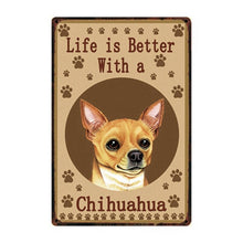 Load image into Gallery viewer, Life Is Better With An Australian Cattle Dog Tin Poster-Sign Board-Australian Cattle Dog, Dogs, Home Decor, Sign Board-3