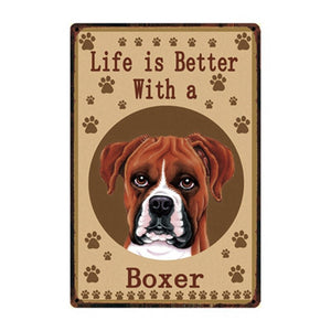 Life Is Better With An Australian Cattle Dog Tin Poster-Sign Board-Australian Cattle Dog, Dogs, Home Decor, Sign Board-4
