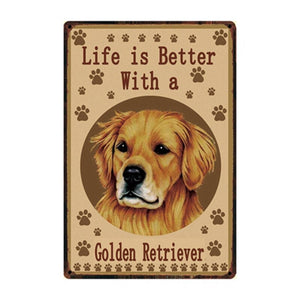 Life Is Better With An Australian Cattle Dog Tin Poster-Sign Board-Australian Cattle Dog, Dogs, Home Decor, Sign Board-7
